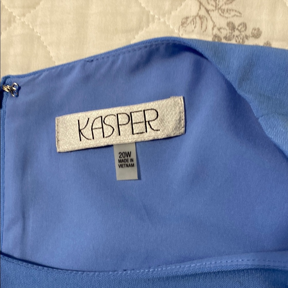 Kasper Sky Blue Sleeveless Dress - Picture 2 of 3